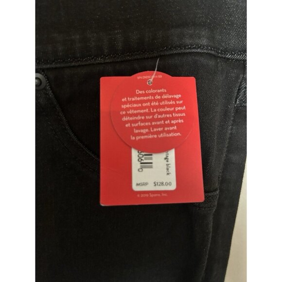 NEW Spanx denim legging jean jegging distressed black skinny stretch Small - Picture 11 of 16